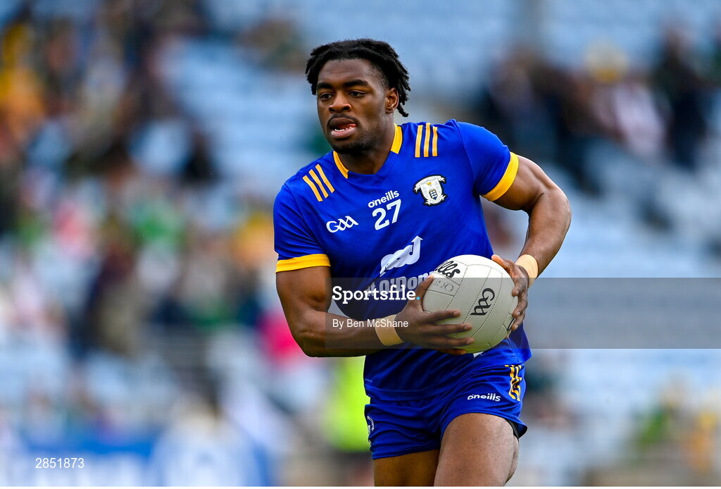 15 June 2024; Ikem Ugweru of Clare during the GAA Football All-Ireland Senior Championship Round 3 match between Clare and Donegal at Hastings Insurance MacHale Park in Castlebar, Mayo. Photo by Ben McShane/Sportsfile