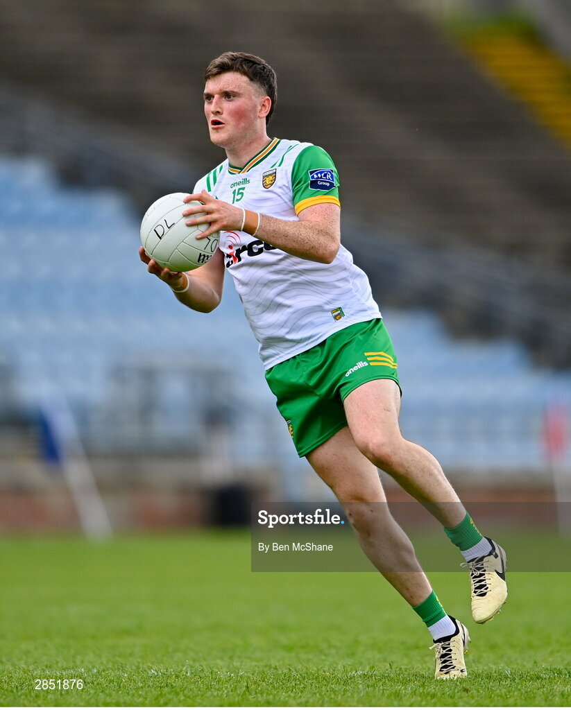 15 June 2024; Niall O'Donnell of Donegal during the GAA Football All-Ireland Senior Championship Round 3 match between Clare and Donegal at Hastings Insurance MacHale Park in Castlebar, Mayo. Photo by Ben McShane/Sportsfile