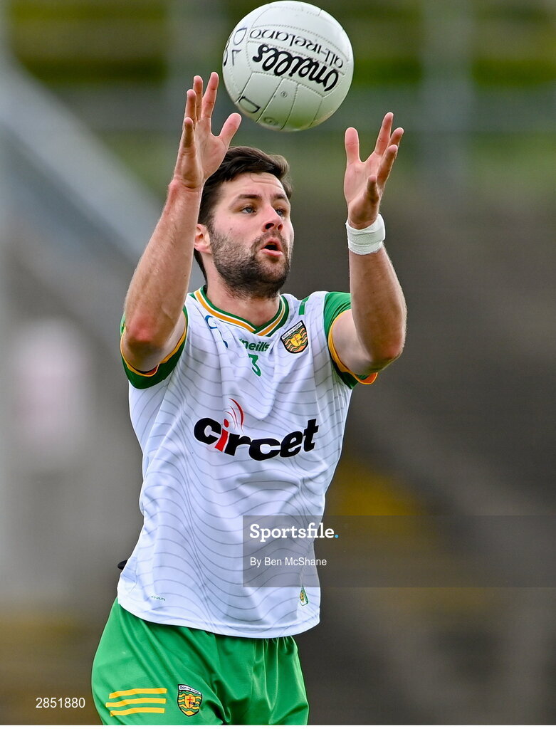 15 June 2024; Brendan McCole of Donegal during the GAA Football All-Ireland Senior Championship Round 3 match between Clare and Donegal at Hastings Insurance MacHale Park in Castlebar, Mayo. Photo by Ben McShane/Sportsfile