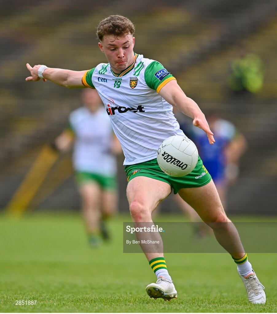 15 June 2024; Odhran Doherty of Donegal during the GAA Football All-Ireland Senior Championship Round 3 match between Clare and Donegal at Hastings Insurance MacHale Park in Castlebar, Mayo. Photo by Ben McShane/Sportsfile