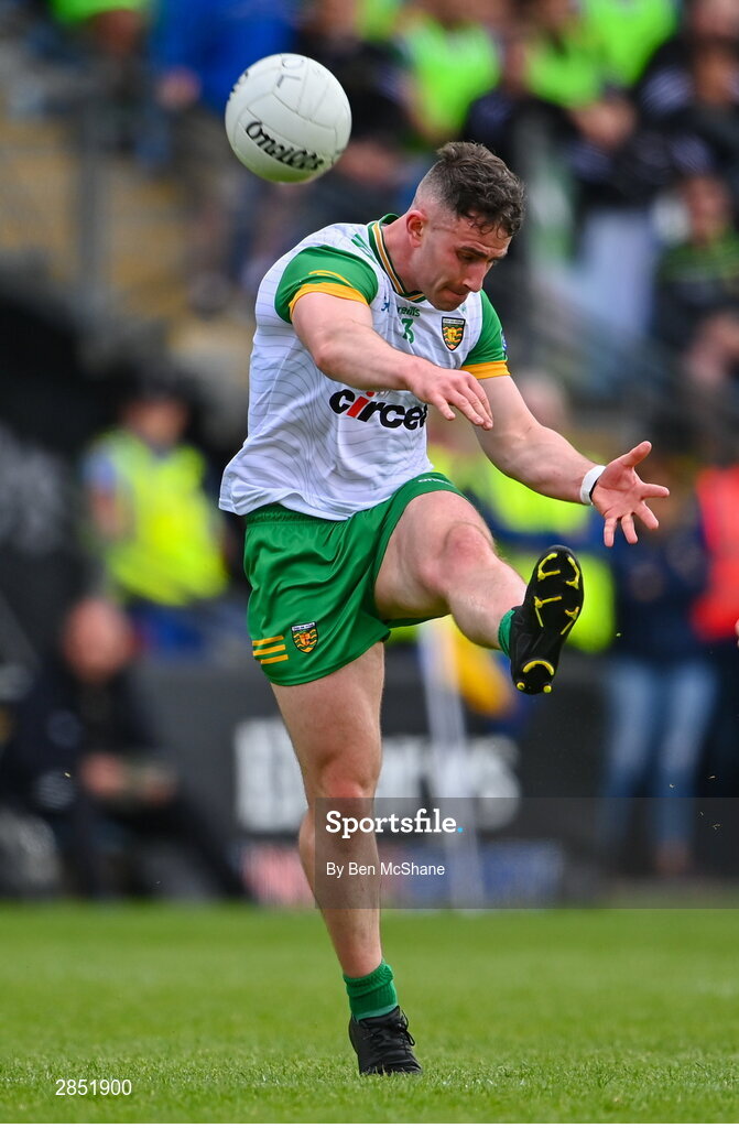15 June 2024; Patrick McBrearty of Donegal during the GAA Football All-Ireland Senior Championship Round 3 match between Clare and Donegal at Hastings Insurance MacHale Park in Castlebar, Mayo. Photo by Ben McShane/Sportsfile