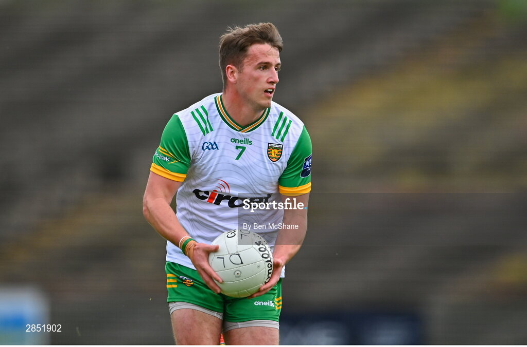 15 June 2024; Peadar Mogan of Donegal during the GAA Football All-Ireland Senior Championship Round 3 match between Clare and Donegal at Hastings Insurance MacHale Park in Castlebar, Mayo. Photo by Ben McShane/Sportsfile