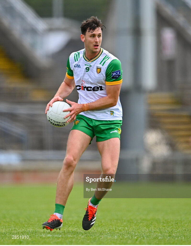 15 June 2024; Michael Langan of Donegal during the GAA Football All-Ireland Senior Championship Round 3 match between Clare and Donegal at Hastings Insurance MacHale Park in Castlebar, Mayo. Photo by Ben McShane/Sportsfile