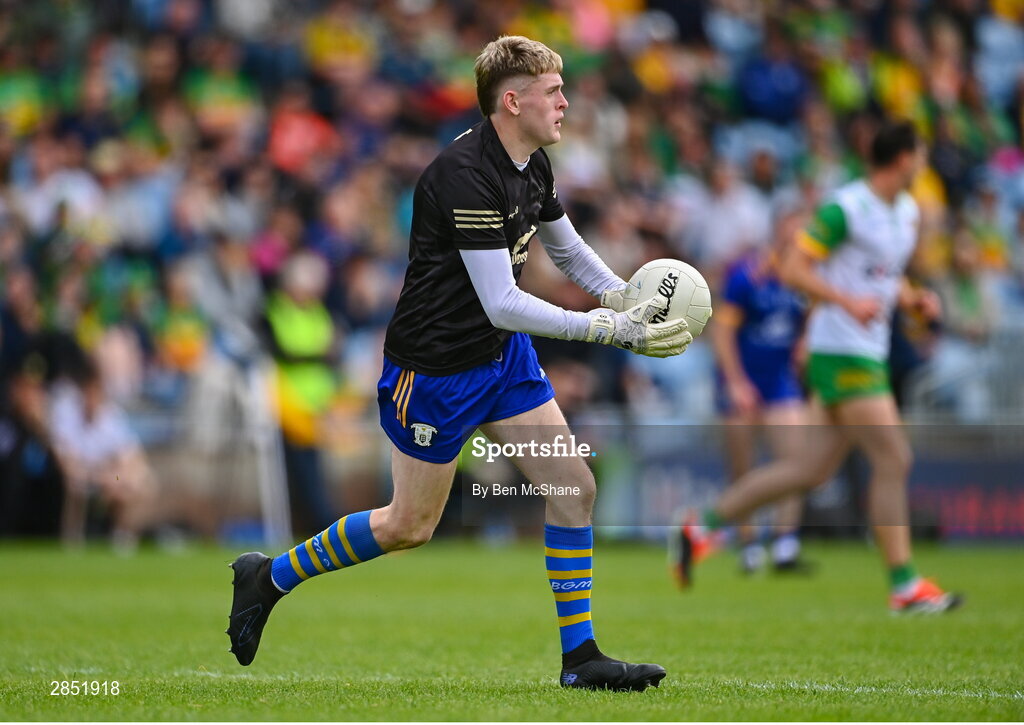 15 June 2024; Clare goalkeeper Tristan O'Callaghan during the GAA Football All-Ireland Senior Championship Round 3 match between Clare and Donegal at Hastings Insurance MacHale Park in Castlebar, Mayo. Photo by Ben McShane/Sportsfile