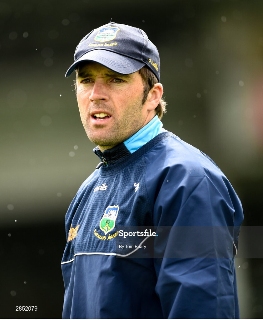 15 June 2024; Tipperary manager James Woodlock before the Electric Ireland GAA Hurling All-Ireland Minor Hurling Championship semi-final match between Tipperary and Galway at TUS Gaelic Grounds in Limerick. Photo by Tom Beary/Sportsfile