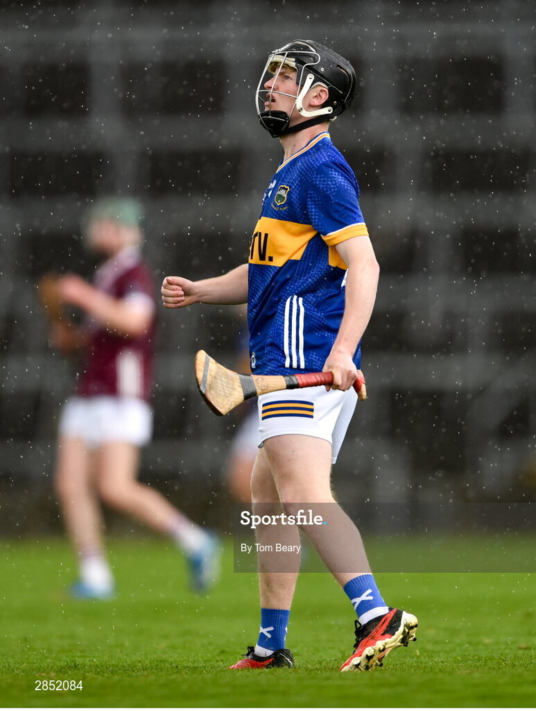 15 June 2024; Cillian Minogue of Tipperary during the Electric Ireland GAA Hurling All-Ireland Minor Hurling Championship semi-final match between Tipperary and Galway at TUS Gaelic Grounds in Limerick. Photo by Tom Beary/Sportsfile