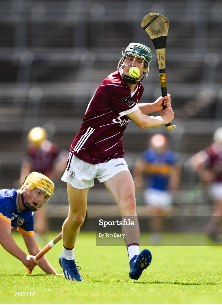 15 June 2024; Ronan Murphy of Galway during the Electric Ireland GAA Hurling All-Ireland Minor Hurling Championship semi-final match between Tipperary and Galway at TUS Gaelic Grounds in Limerick. Photo by Tom Beary/Sportsfile