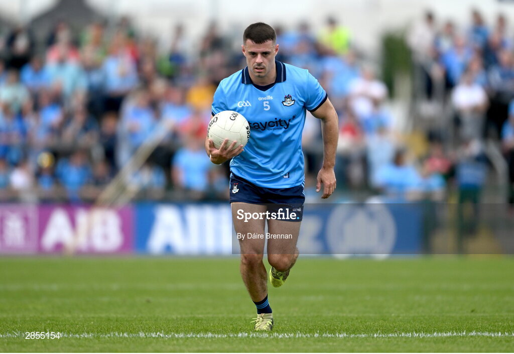 16 June 2024; Brian Howard of Dublin during the GAA Football All-Ireland Senior Championship Round 3 match between Dublin and Mayo at Dr Hyde Park in Roscommon. Photo by Daire Brennan/Sportsfile