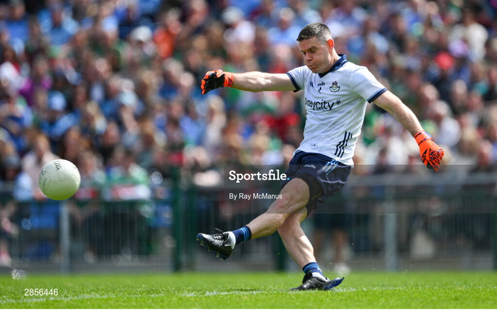 16 June 2024; Dublin goalkeeper Stephen Cluxton during the GAA Football All-Ireland Senior Championship Round 3 match between Dublin and Mayo at Dr Hyde Park in Roscommon. Photo by Ray McManus/Sportsfile