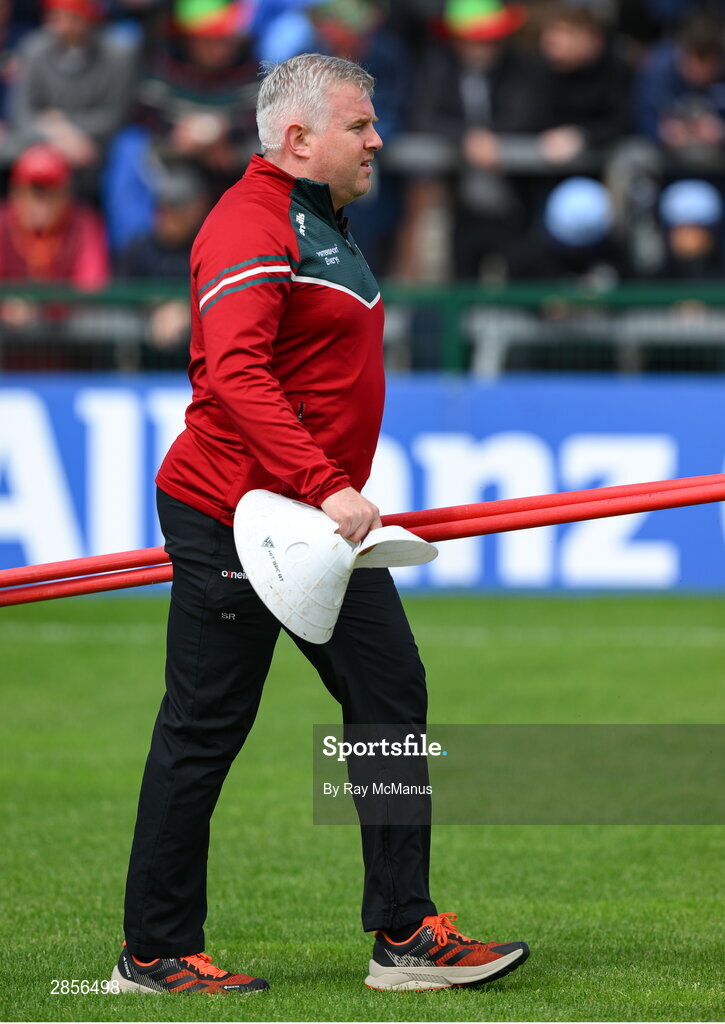 16 June 2024; Mayo selector Stephen Rochford before the GAA Football All-Ireland Senior Championship Round 3 match between Dublin and Mayo at Dr Hyde Park in Roscommon. Photo by Ray McManus/Sportsfile