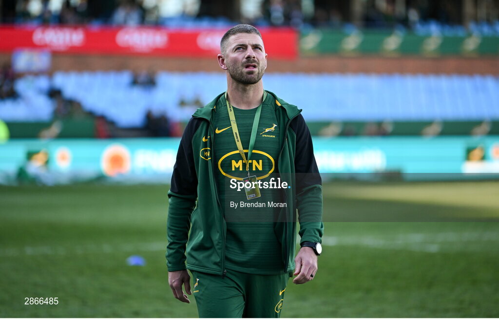 6 July 2024; Willie le Roux of South Africa walks the pitch before the first test between South Africa and Ireland at Loftus Versfeld Stadium in Pretoria, South Africa. Photo by Brendan Moran/Sportsfile