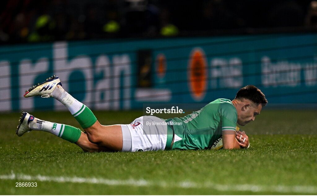 6 July 2024; Conor Murray of Ireland scores his side's second try during the first test between South Africa and Ireland at Loftus Versfeld Stadium in Pretoria, South Africa. Photo by Brendan Moran/Sportsfile