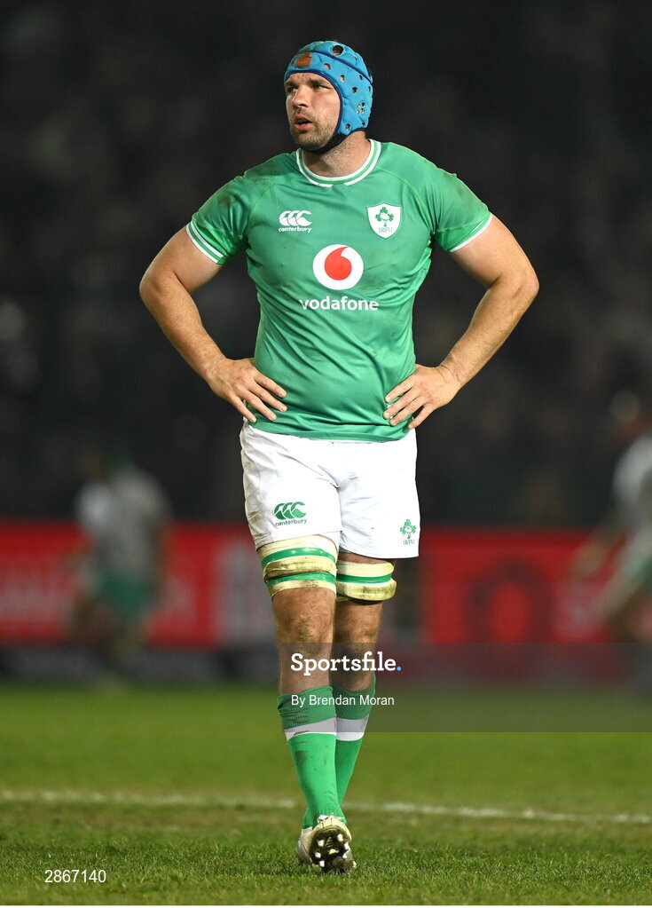 6 July 2024; Tadhg Beirne of Ireland during the first test between South Africa and Ireland at Loftus Versfeld Stadium in Pretoria, South Africa. Photo by Brendan Moran/Sportsfile