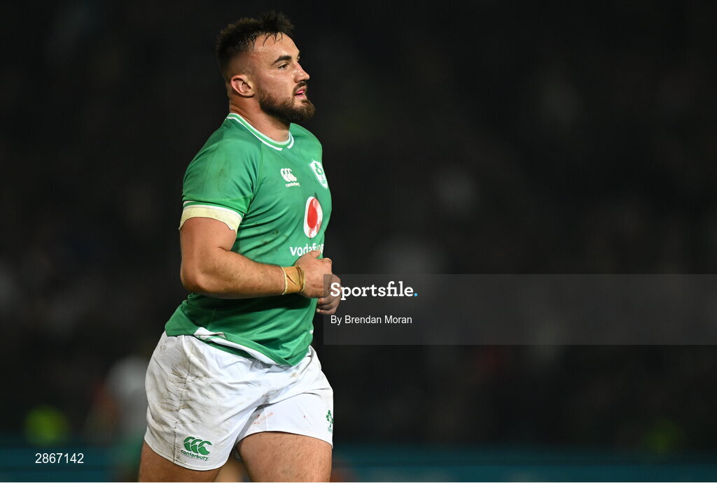 6 July 2024; Rónan Kelleher of Ireland during the first test between South Africa and Ireland at Loftus Versfeld Stadium in Pretoria, South Africa. Photo by Brendan Moran/Sportsfile
