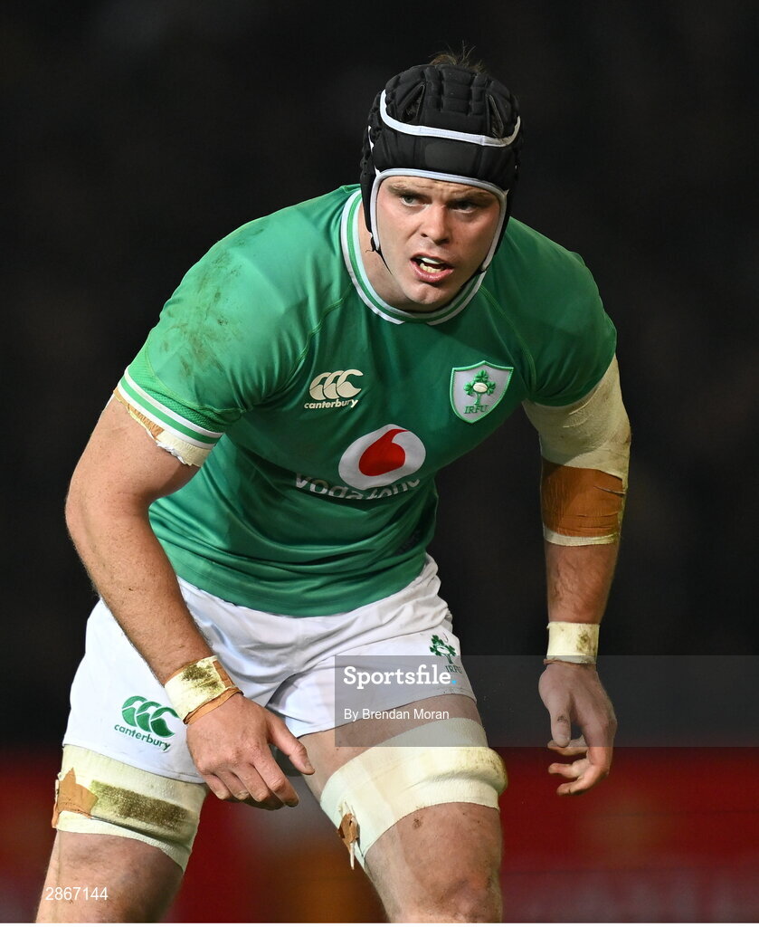6 July 2024; James Ryan of Ireland during the first test between South Africa and Ireland at Loftus Versfeld Stadium in Pretoria, South Africa. Photo by Brendan Moran/Sportsfile