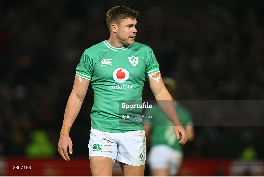 6 July 2024; Garry Ringrose of Ireland during the first test between South Africa and Ireland at Loftus Versfeld Stadium in Pretoria, South Africa. Photo by Brendan Moran/Sportsfile