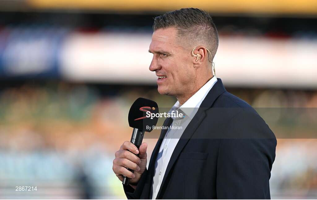 6 July 2024; Former South African player and Supersport rugby analyst Jean de Villiers before the first test between South Africa and Ireland at Loftus Versfeld Stadium in Pretoria, South Africa. Photo by Brendan Moran/Sportsfile