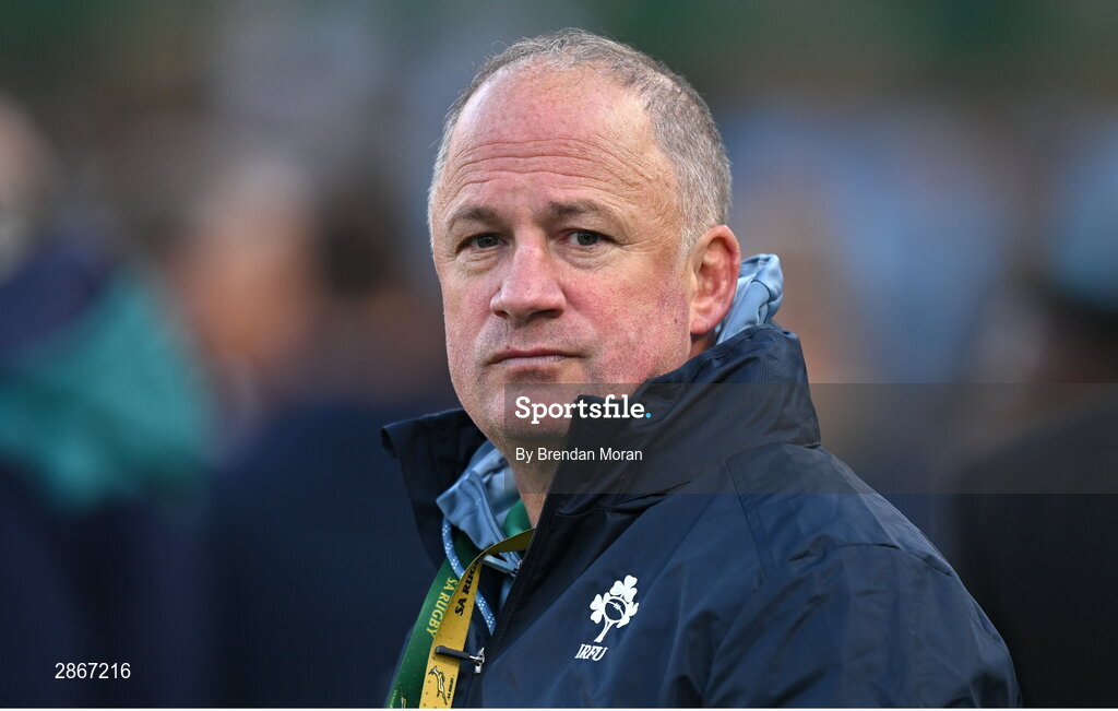 6 July 2024; IRFU performance director David Humphreys before the first test between South Africa and Ireland at Loftus Versfeld Stadium in Pretoria, South Africa. Photo by Brendan Moran/Sportsfile