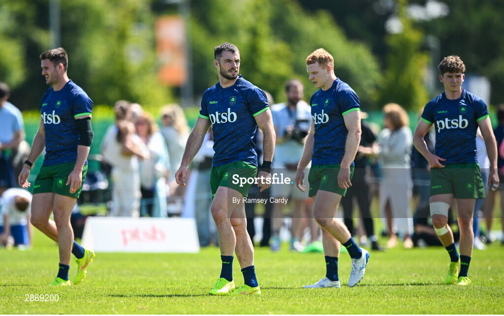 8 July 2024; Andrew Smith during the Team Ireland Paris 2024 team training for Rugby Sevens ahead of the Paris 2024 Olympic Games at the IRFU Outdoor Pitch on the Sport Ireland Campus in Dublin. Photo by Ramsey Cardy/Sportsfile