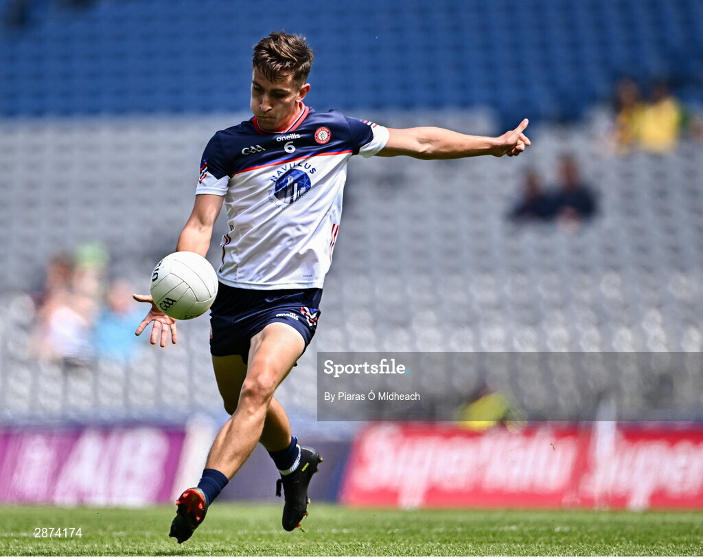 14 July 2024; Dylan Curran of New York during the GAA Football All-Ireland Junior Championship final between London and New York at Croke Park in Dublin. Photo by Piaras Ó Mídheach/Sportsfile
