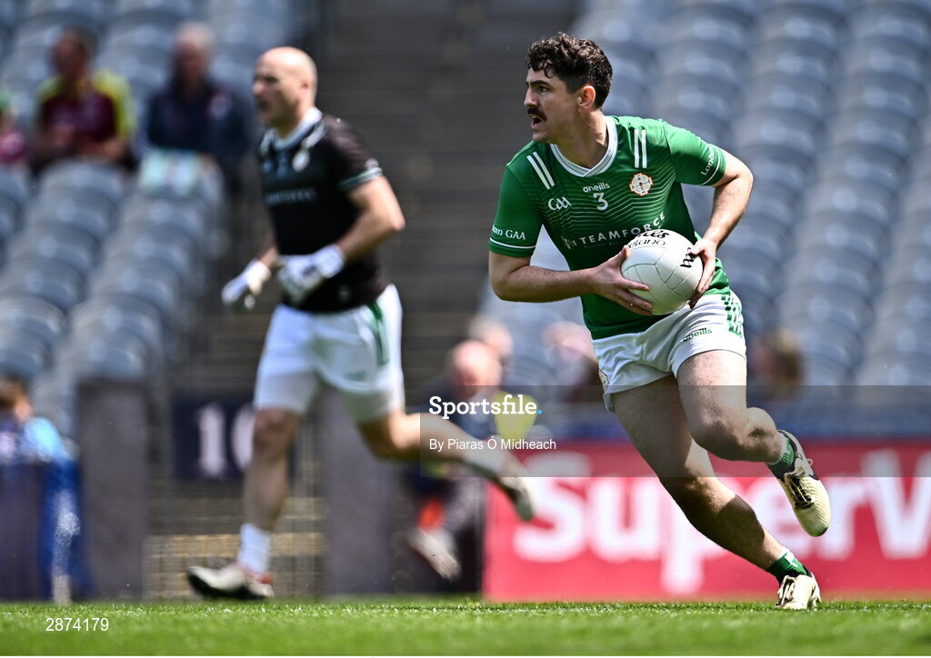14 July 2024; Patrick O’Connor of London during the GAA Football All-Ireland Junior Championship final between London and New York at Croke Park in Dublin. Photo by Piaras Ó Mídheach/Sportsfile