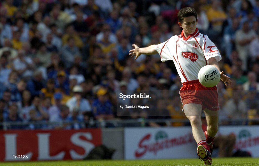 1 August 2004; Mark Harte, Tyrone. Bank of Ireland All-Ireland Football Championship, Round 4, Laois v Tyrone, Croke Park, Dublin. Picture credit; Damien Eagers / SPORTSFILE