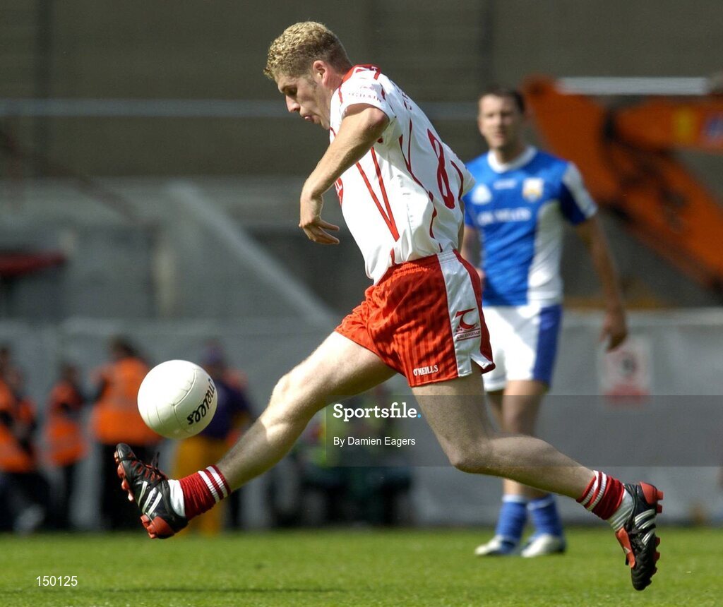 1 August 2004; Kevin Hughes, Tyrone. Bank of Ireland All-Ireland Football Championship, Round 4, Laois v Tyrone, Croke Park, Dublin. Picture credit; Damien Eagers / SPORTSFILE