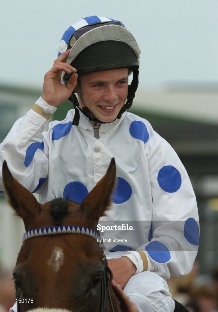 27 July 2004; Rory Cleary, after winning the McDonagh EBF Handicap of 130,000 euro. Galway Races, Ballybrit, Co. Galway. Picture credit; Matt Browne / SPORTSFILE