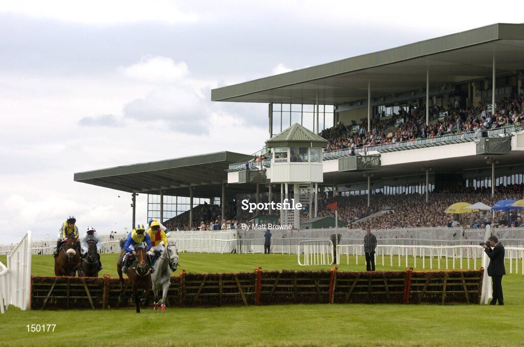28 July 2004; A General View of the main stand during the. Galway Races, Ballybrit, Co. Galway. Picture credit; Matt Browne / SPORTSFILE