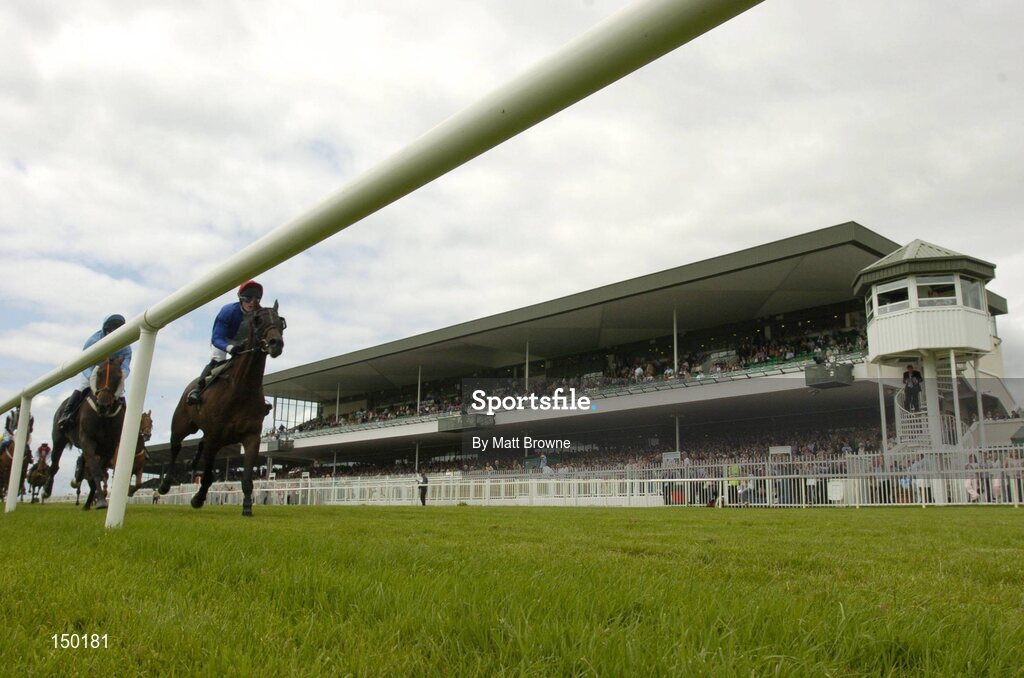 28 July 2004; A General View of the main stand during the. Galway Races, Ballybrit, Co. Galway. Picture credit; Matt Browne / SPORTSFILE