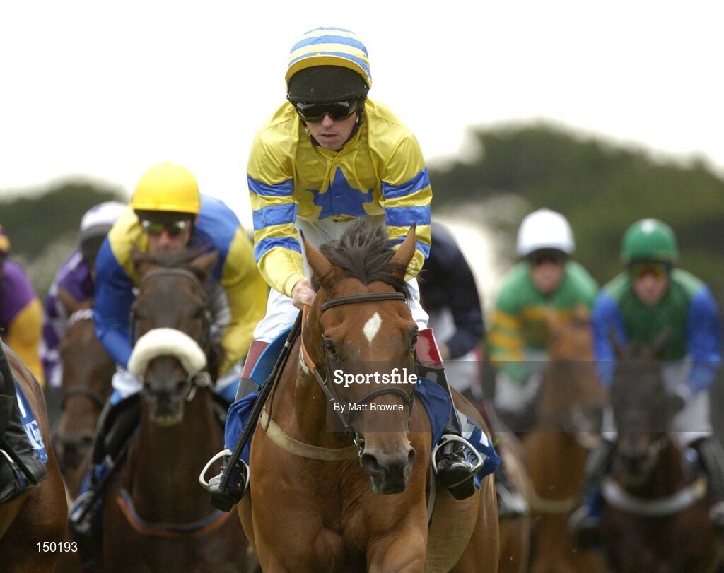 28 July 2004; Prince Of Pleasure, with Barry Cash up, during the Hewlett-Packard Galway Plate. Galway Races, Ballybrit, Co. Galway. Picture credit; Matt Browne / SPORTSFILE