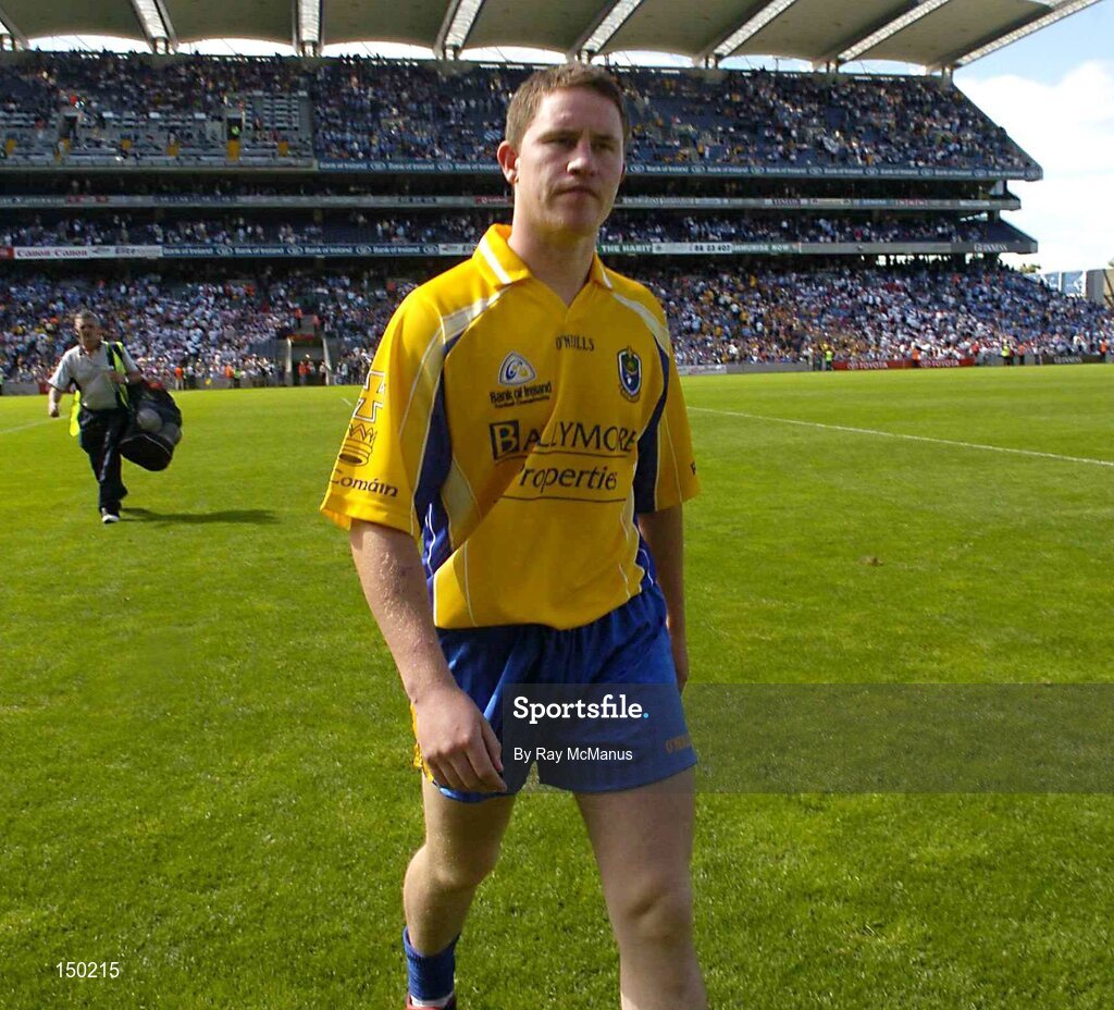 1 August 2004; A dissapointed James Nolan, Roscommon, leaves the field. Bank of Ireland All-Ireland Football Championship, Round 4, Dublin v Roscommon, Croke Park, Dublin. Picture credit; Ray McManus / SPORTSFILE