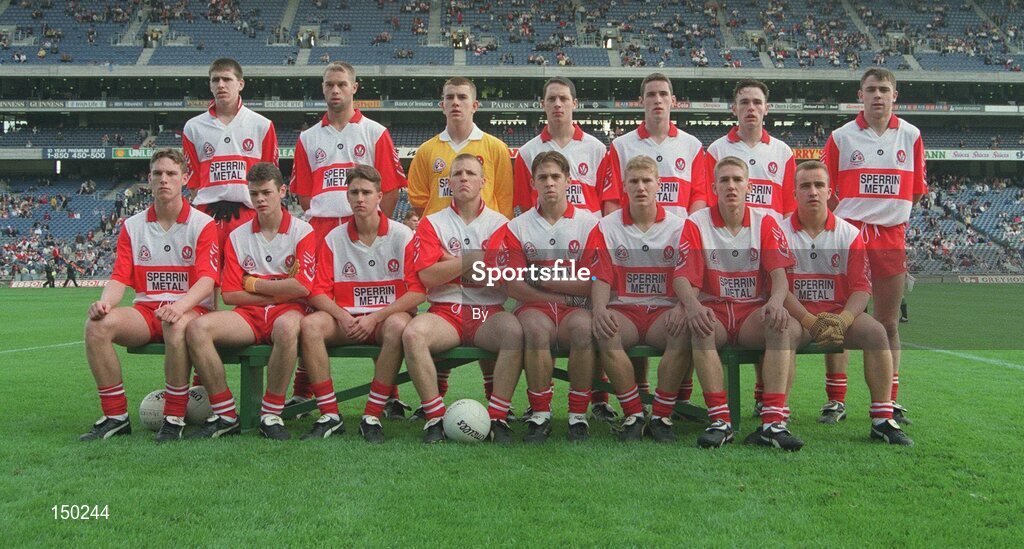 17 September 1995; Derry team. All Ireland Minor Football Final, Westmeath v Derry, Croke Park.  Picture credit; Ray McManus/SPORTSFILE