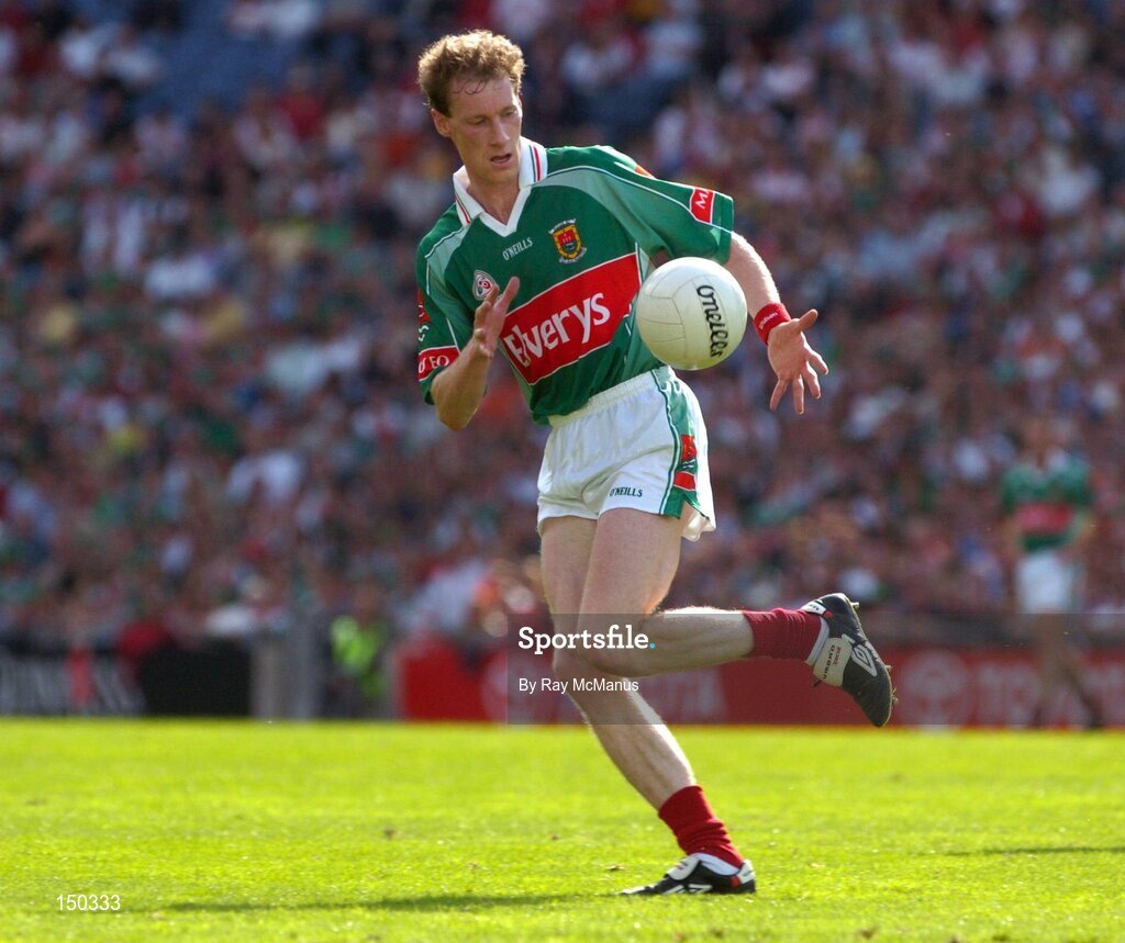 7 August 2004; James Nallen, Mayo. Bank of Ireland All-Ireland Senior Football Championship Quarter Final, Mayo v Tyrone, Croke Park, Dublin. Picture credit; Ray McManus / SPORTSFILE