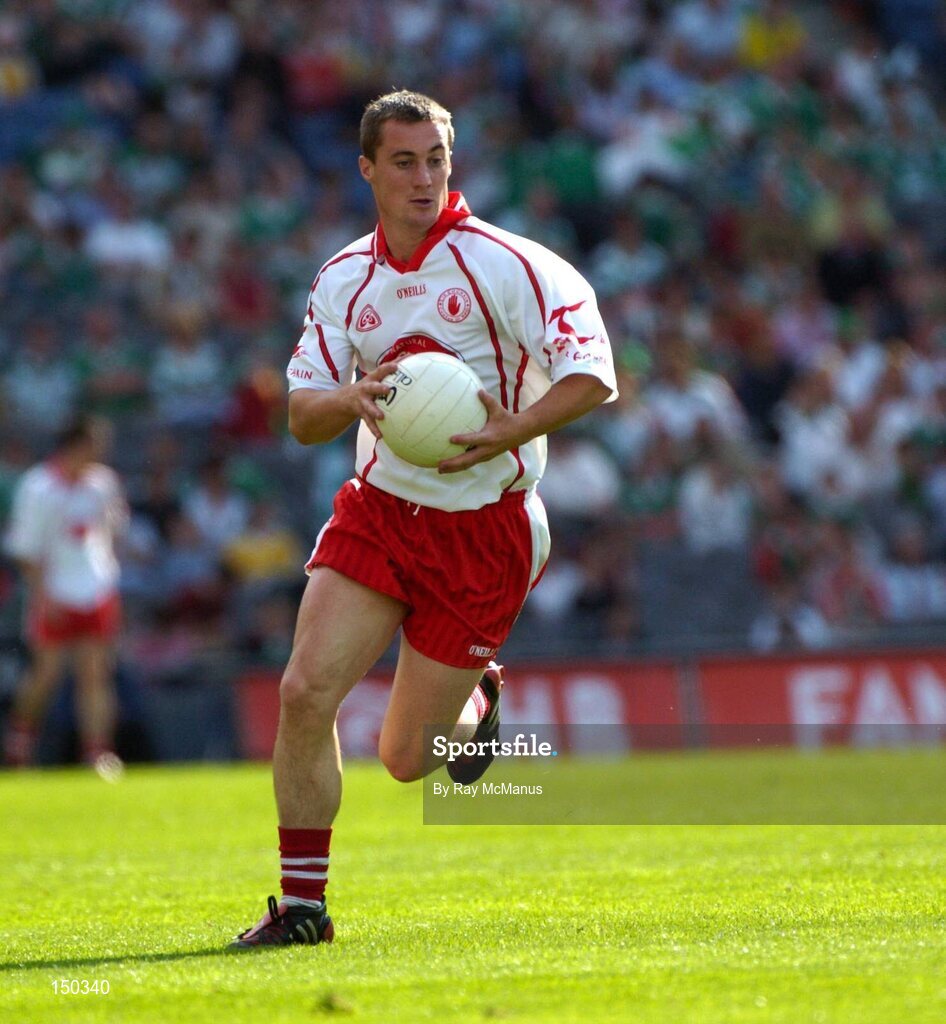 7 August 2004; Brian McGuigan, Tyrone. Bank of Ireland All-Ireland Senior Football Championship Quarter Final, Mayo v Tyrone, Croke Park, Dublin. Picture credit; Ray McManus / SPORTSFILE