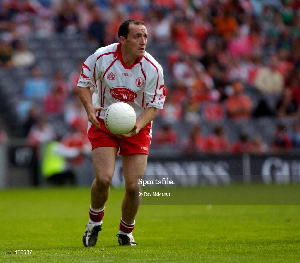 7 August 2004; Brian Dooher, Tyrone. Bank of Ireland All-Ireland Senior Football Championship Quarter Final, Mayo v Tyrone, Croke Park, Dublin. Picture credit; Ray McManus / SPORTSFILE