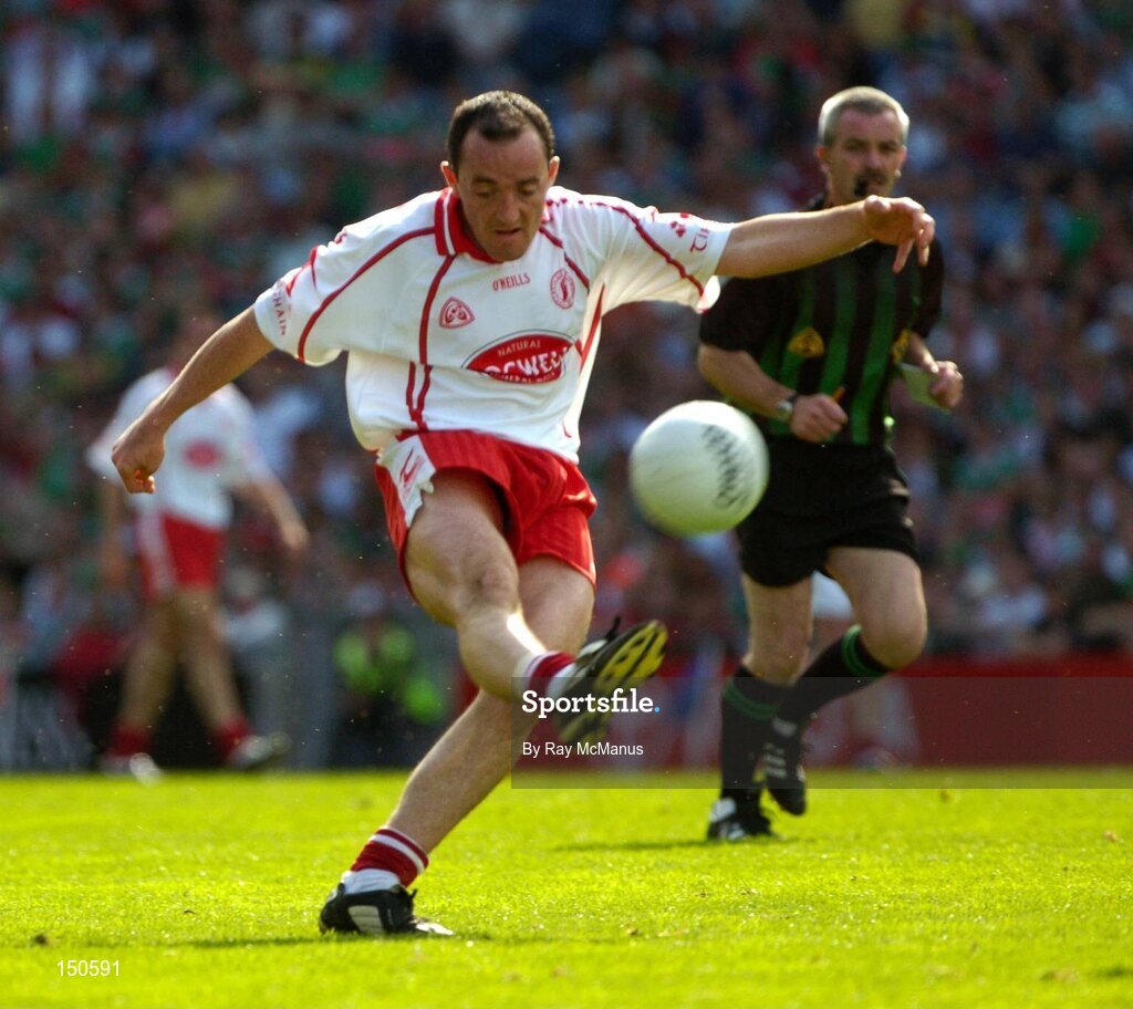 7 August 2004; Brian Dooher, Tyrone. Bank of Ireland All-Ireland Senior Football Championship Quarter Final, Mayo v Tyrone, Croke Park, Dublin. Picture credit; Ray McManus / SPORTSFILE