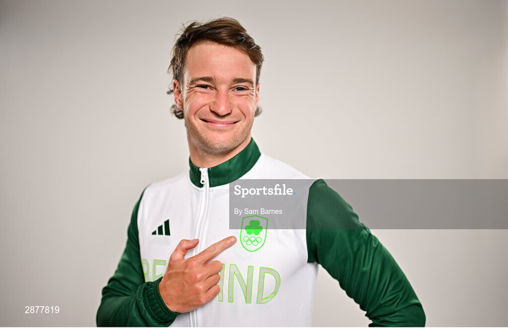 16 July 2024; Noel Hendrick during the Team Ireland Paris 2024 team announcement for Canoeing at The Crowne Plaza Hotel in Blanchardstown, Dublin. Photo by Sam Barnes/Sportsfile