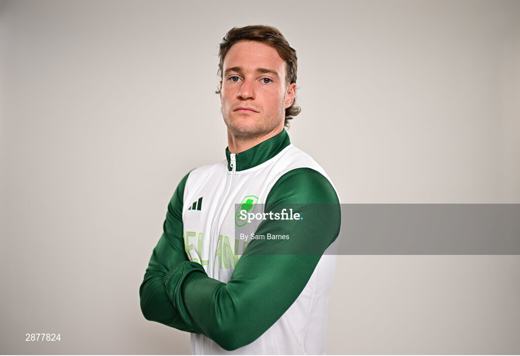 16 July 2024; Noel Hendrick during the Team Ireland Paris 2024 team announcement for Canoeing at The Crowne Plaza Hotel in Blanchardstown, Dublin. Photo by Sam Barnes/Sportsfile