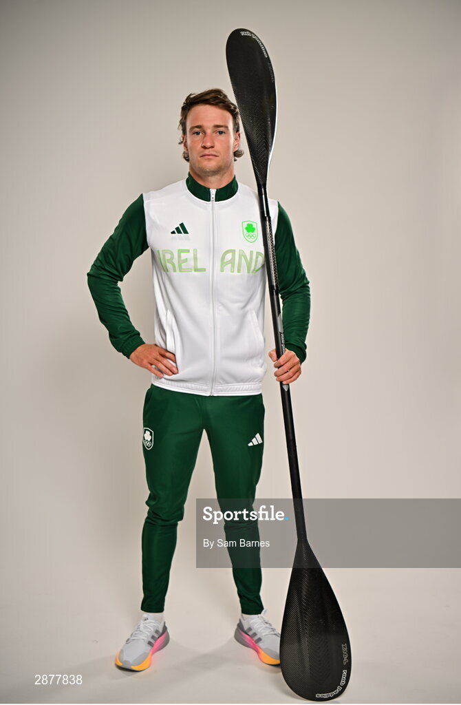 16 July 2024; Noel Hendrick during the Team Ireland Paris 2024 team announcement for Canoeing at The Crowne Plaza Hotel in Blanchardstown, Dublin. Photo by Sam Barnes/Sportsfile