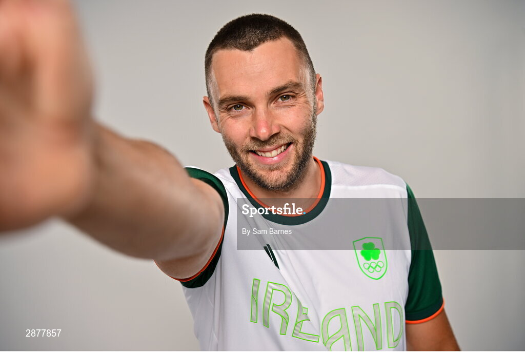 16 July 2024; Liam Jegou during the Team Ireland Paris 2024 team announcement for Canoeing at The Crowne Plaza Hotel in Blanchardstown, Dublin. Photo by Sam Barnes/Sportsfile