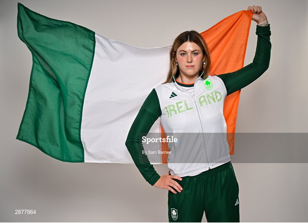 16 July 2024; Madison Corcoran during the Team Ireland Paris 2024 team announcement for Canoeing at The Crowne Plaza Hotel in Blanchardstown, Dublin. Photo by Sam Barnes/Sportsfile