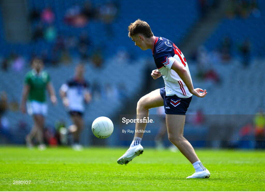 14 July 2024; Shay McElligott of New York  during the GAA Football All-Ireland Junior Championship final between London and New York at Croke Park in Dublin. Photo by Ray McManus/Sportsfile