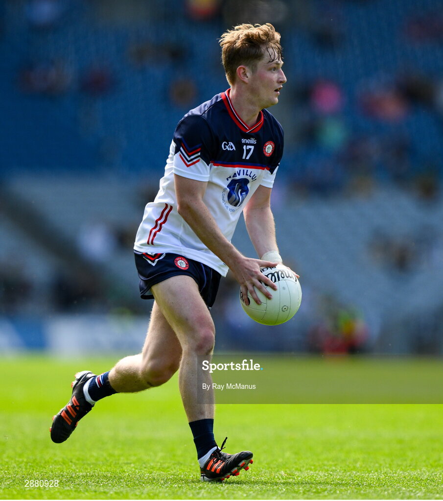14 July 2024; Thomas Shalvey of New York during the GAA Football All-Ireland Junior Championship final between London and New York at Croke Park in Dublin. Photo by Ray McManus/Sportsfile