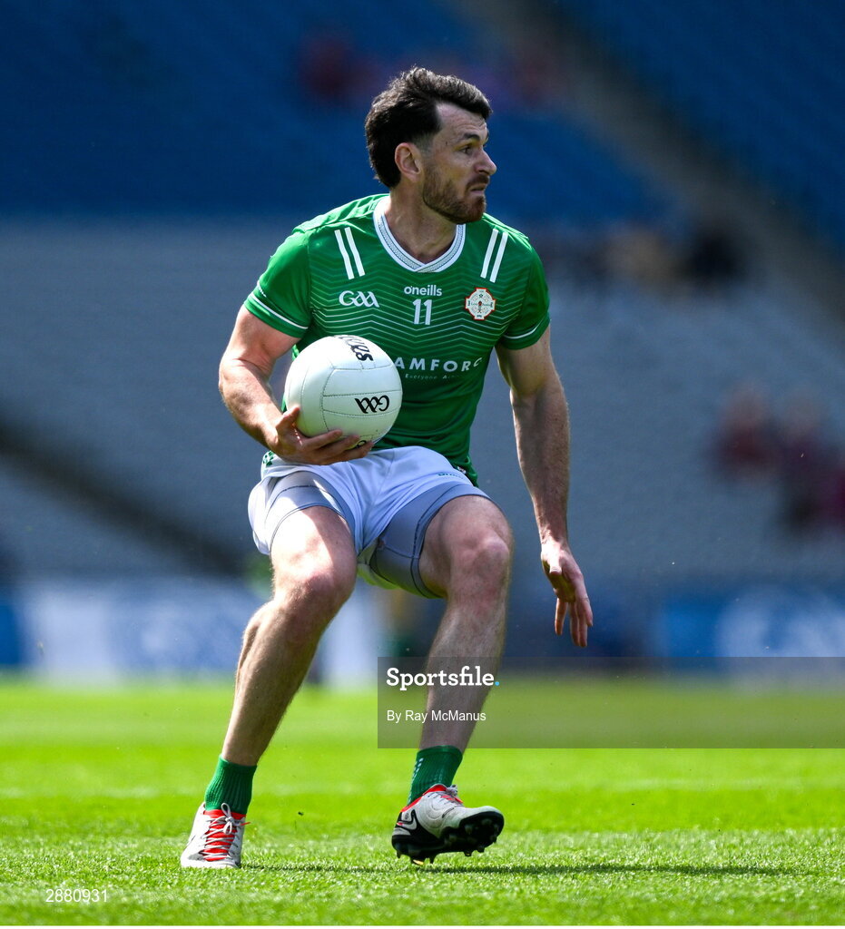 14 July 2024; Ryan Forde of London during the GAA Football All-Ireland Junior Championship final between London and New York at Croke Park in Dublin. Photo by Ray McManus/Sportsfile
