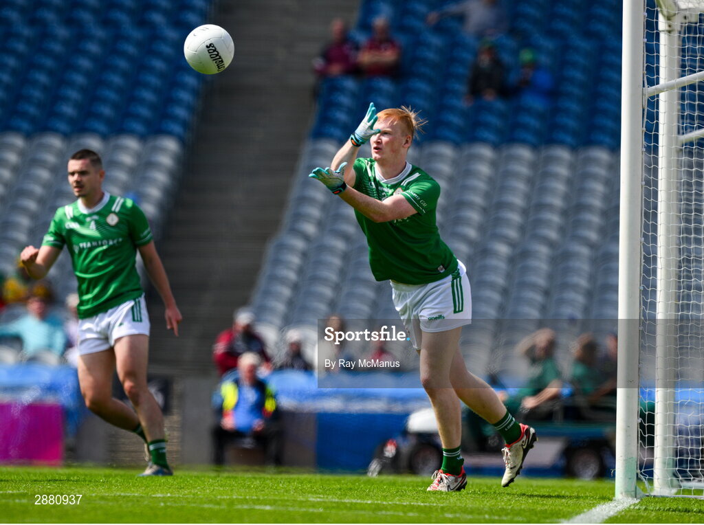 14 July 2024; Eoghan Reilly of London during the GAA Football All-Ireland Junior Championship final between London and New York at Croke Park in Dublin. Photo by Ray McManus/Sportsfile