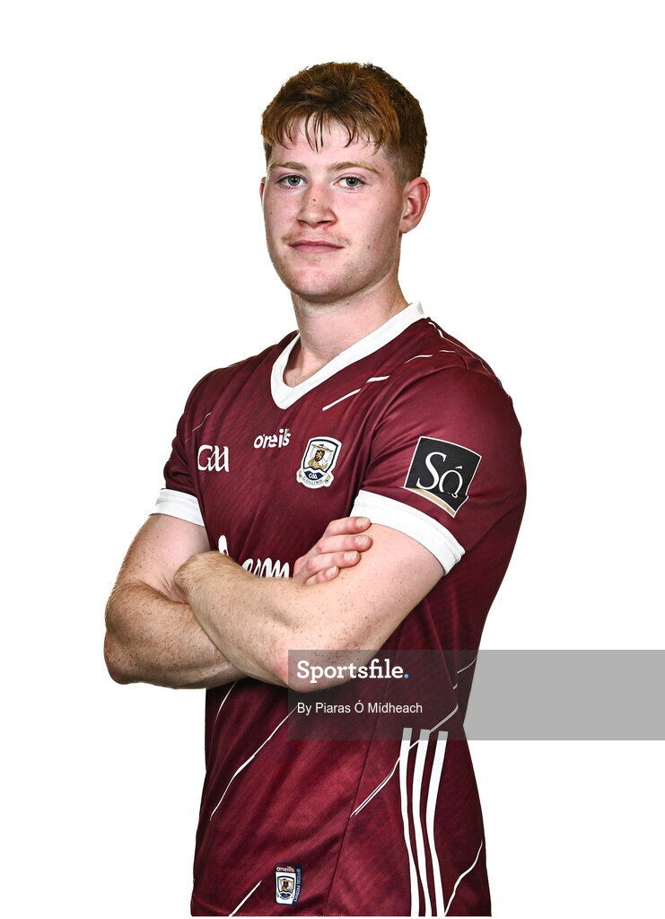18 July 2024; Patrick Egan during a Galway football squad portrait session at Pearse Stadium in Galway. Photo by Piaras Ó Mídheach/Sportsfile