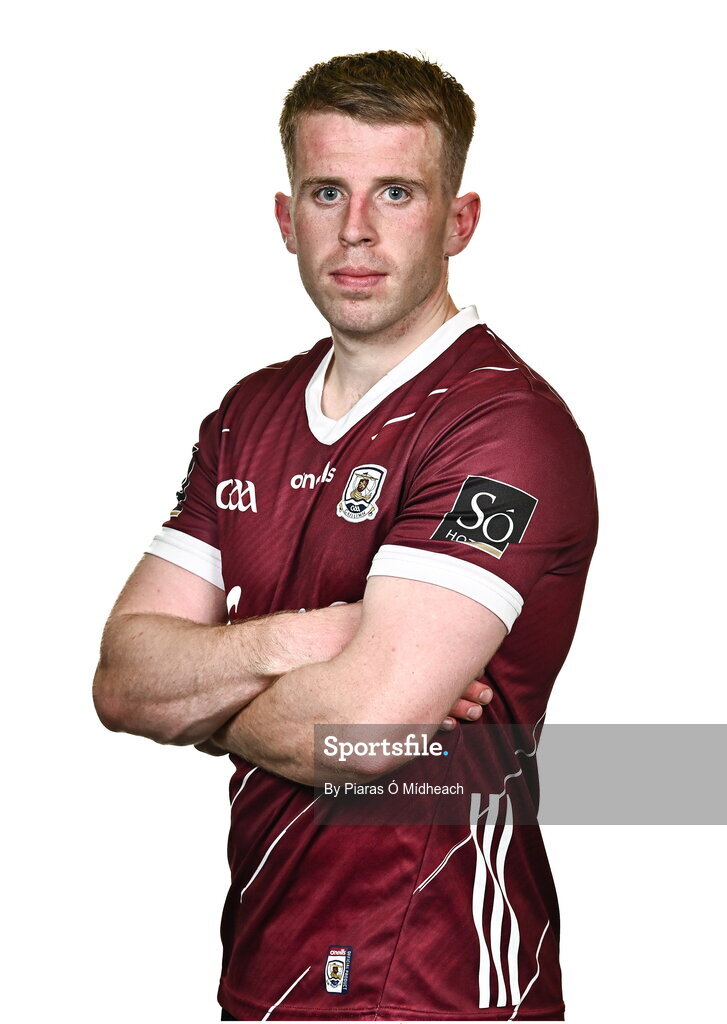 18 July 2024; Jack Kirrane during a Galway football squad portrait session at Pearse Stadium in Galway. Photo by Piaras Ó Mídheach/Sportsfile