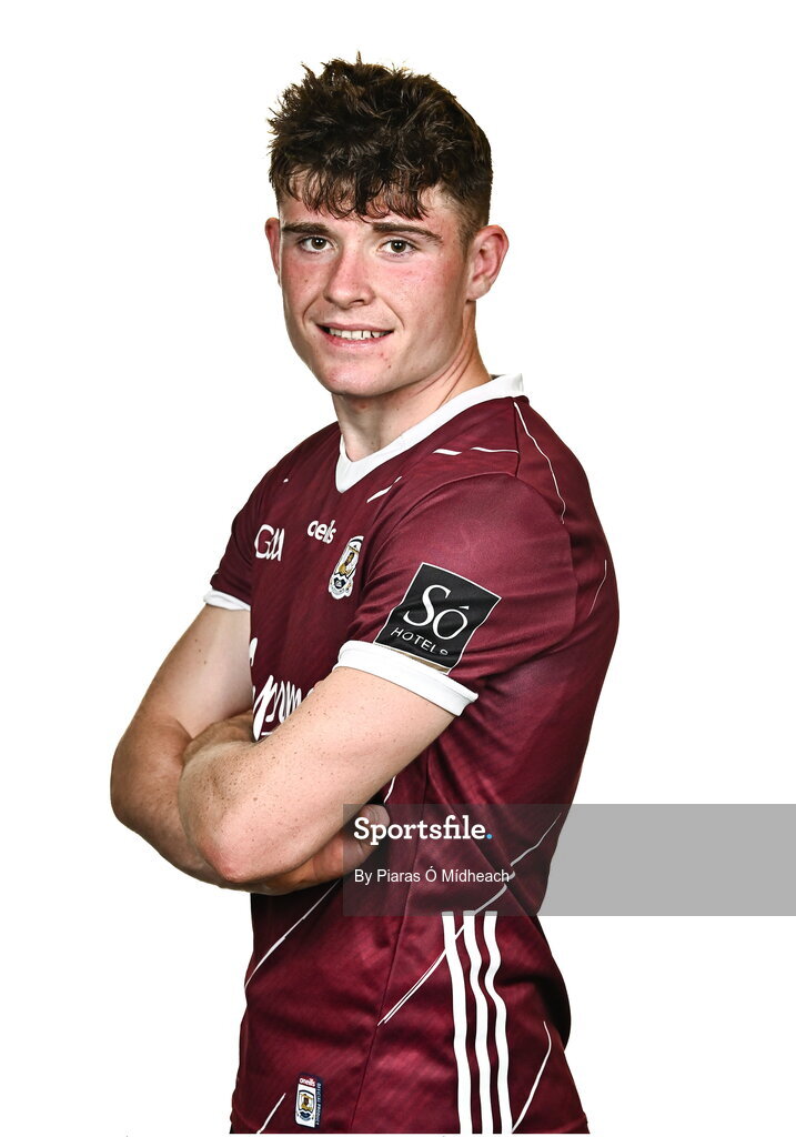 18 July 2024; Cillian Ó Curraoin during a Galway football squad portrait session at Pearse Stadium in Galway. Photo by Piaras Ó Mídheach/Sportsfile