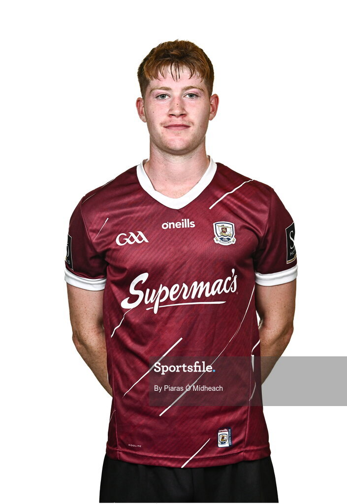 18 July 2024; Patrick Egan during a Galway football squad portrait session at Pearse Stadium in Galway. Photo by Piaras Ó Mídheach/Sportsfile